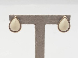 Christian Dior Teardrop Earrings With Gold-Tone Clip-On Clasps
