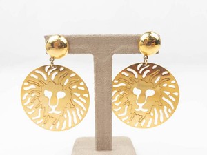 Gold-Tone Sunburst Disc Dangle Earrings