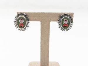 Micro Mosaic Clip-On Earrings