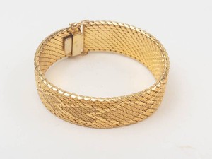Italian Mesh Bracelet With Textured Pattern
