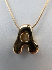 NEW Old Stock Gold-Tone Letter a Pendant Necklace 18 in