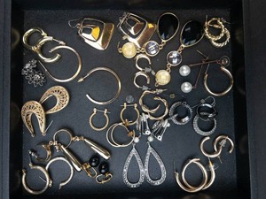 Mixed Fashion Earrings Assortment - Hoops, Drops & Studs