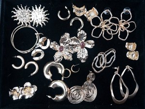 Mixed Costume Jewelry Earrings Assortment - Silver-Tone, Gold-Tone & Statement Styles