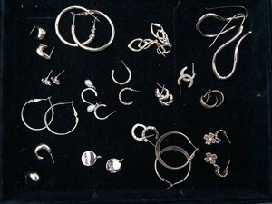 NEW OLD STOCK Assorted Silver-Tone Fashion Earrings Mixed Lot