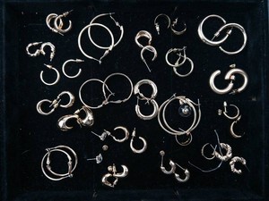 NEW OLD STOCK Mixed Lot of Assorted Silver-Tone Hoop and Statement Earrings