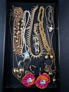 Mixed Lot Vintage-Style Costume Jewelry Necklaces, Bracelets & Earrings