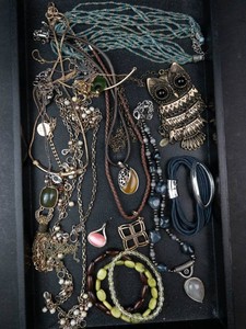 Mixed Costume Jewelry Necklace, Bracelet & Pendant Assortment