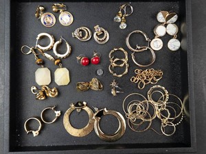 Mixed Costume Jewelry Assortment With Fraternal Order of Eagles Pieces