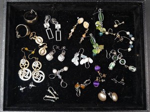 Mixed Lot of Assorted Dangle, Stud & Hoop Earrings