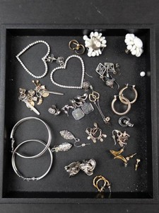 Mixed Costume Jewelry Assortment - Earrings, Necklaces, Bracelets & Brooches