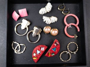 Costume Jewelry Earrings Mixed Lot of 9 Pairs