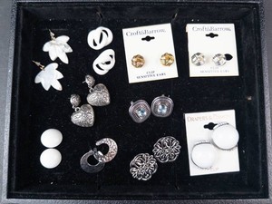 Mixed Lot Fashion Earrings Assortment - 9 Pairs