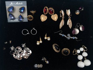 Jon-Michelle & Assorted Costume Jewelry Earrings Mixed Lot