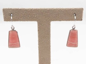 Rhodochrosite Sterling Silver Drop Earrings