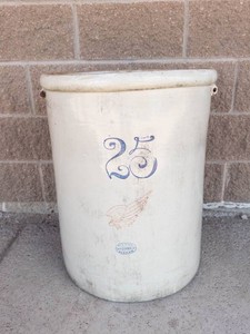 Antique Red Wing 25 Gallon Crock