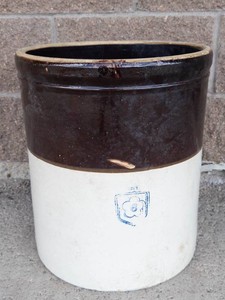 Vintage McCoy 6-Gallon Stoneware Crock