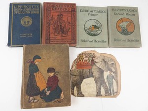 Vintage School Reader Book Lot of 6