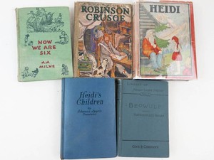Vintage Childrens Classic Books Mixed Lot of 5