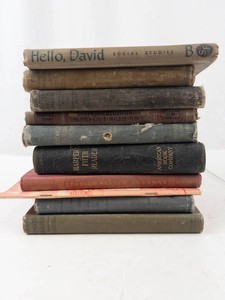Vintage School Readers & Textbooks Mixed Lot