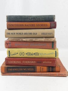 Vintage School Textbooks Mixed Lot of 8