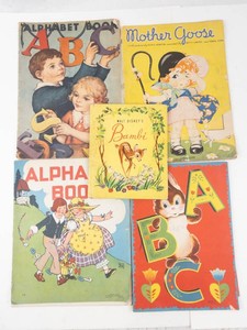 Vintage Childrens Picture Book Mixed Lot of 5