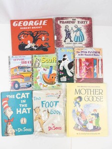 Dr. Seuss & Little Golden Books Childrens Book Mixed Lot (9 Books)
