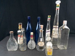 Vintage Assorted Liquor Bottles & Decanters Mixed Lot