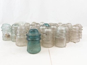Vintage Glass Telegraph & Telephone Insulators (Lot of 25)