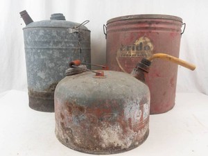 Vintage Oil, Gas & Shortening Cans (Lot of 3)