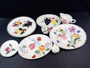 Blue Ridge Hand Painted Pottery Mixed Lot of 9