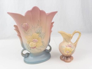 Vintage Hull Art Magnolia Pitcher Set (Lot of 2)
