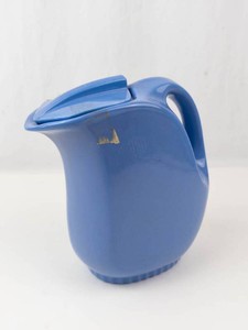 Vintage Blue Hall China Pitcher