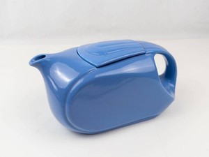 Vintage Westinghouse Hall China Blue Teapot With Lid