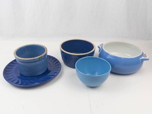 Blue Stoneware & Pottery Mixed Lot