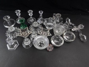 Mixed Lot Glass Candle Holders & Votives