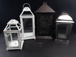Metal Lantern Cages (Lot of 4)