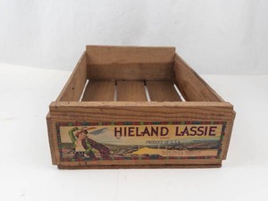 Hieland Lassie Wooden Produce Crate