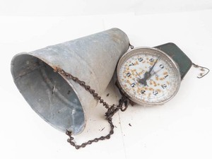 Vintage Hanson Hanging Produce Scale With Poultry Basket