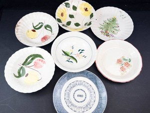 Blue Ridge Hand Painted Dish Set & Decorative Plates Mixed Lot