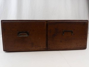 Vintage Oak Card Catalog Cabinet
