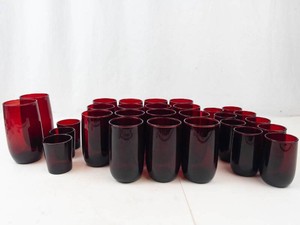 Vintage Anchor Hocking Royal Ruby Red Glassware Mixed Lot