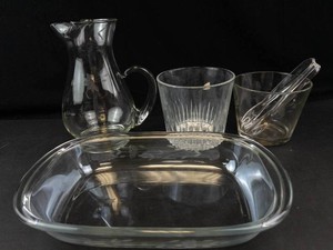 Princess House Highlights Crystal Beverage Set (Lot of 5)