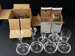 Princess House Crystal Candle Holders & Glass Assortment (Mixed Lot)