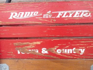 Vintage Radio Flyer Town & Country Wagon With Removable Wood Slats