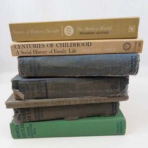 Mixed Lot of 7 Books Classics of Western Thought, Centuries of Childhood & Grace Livingston Hill