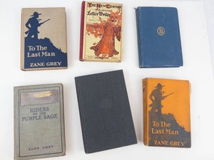 Zane Grey, Dylan Thomas & Letter Writer Book Mixed Lot (6)