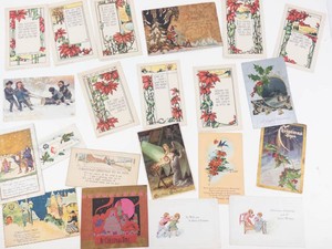 Vintage Christmas Postcard Mixed Lot