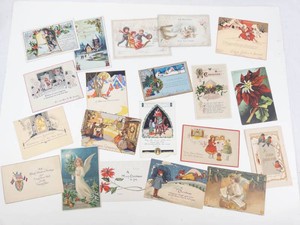 Vintage Holiday Postcard & Greeting Card Mixed Lot