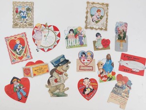 Vintage Assorted Valentines Day Cards