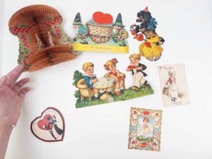 Vintage Valentine Card Ephemera Mixed Lot